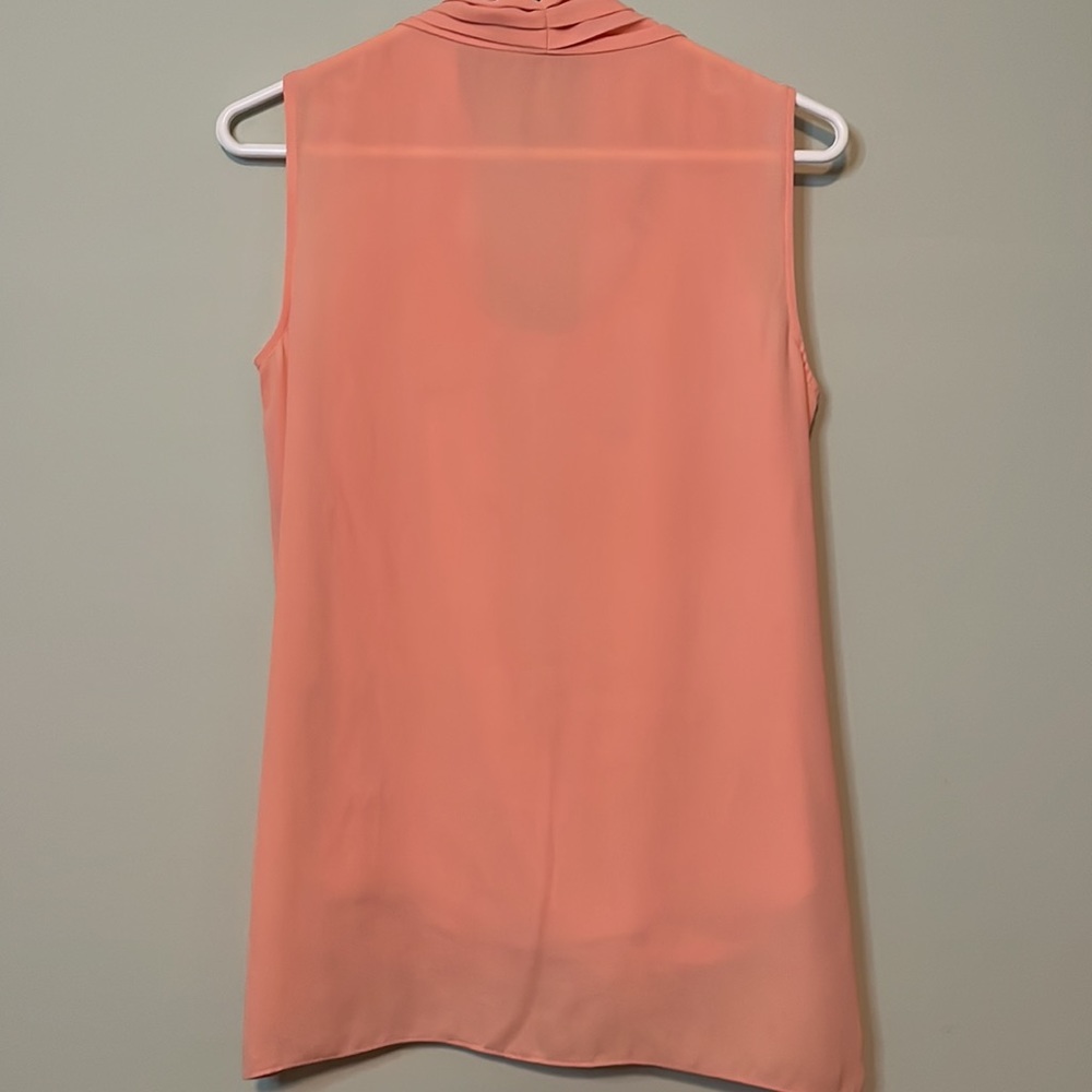 Vince Camuto Sleeveless Chiffon Overlay Blouse Size XS - Picture 4 of 6